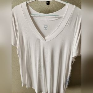 Erin Overlap V Neck Knit Tee
